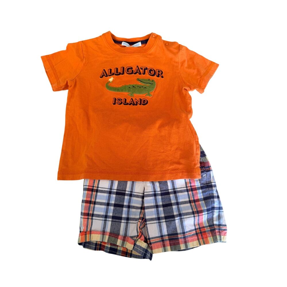 Janie and Jack Alligator Island 2-Piece Outfit Set